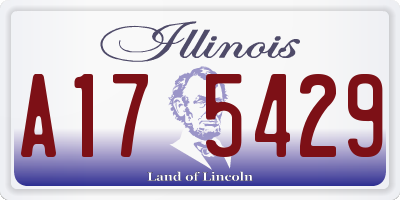 IL license plate A175429