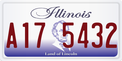 IL license plate A175432