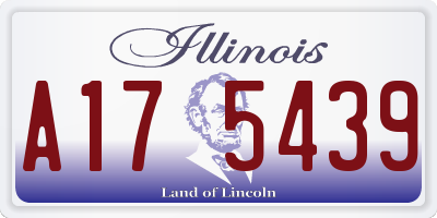 IL license plate A175439