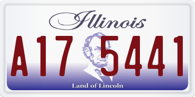 IL license plate A175441