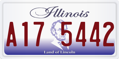 IL license plate A175442