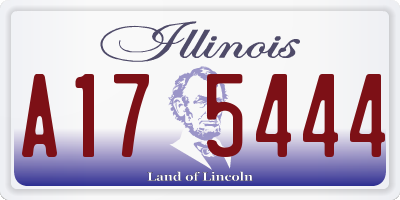 IL license plate A175444