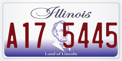 IL license plate A175445