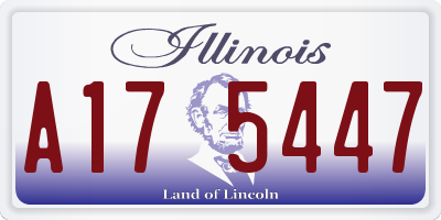 IL license plate A175447