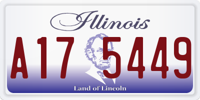 IL license plate A175449