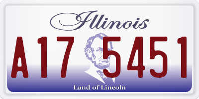 IL license plate A175451