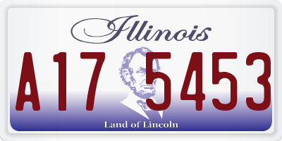 IL license plate A175453