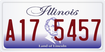 IL license plate A175457
