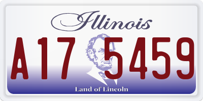 IL license plate A175459