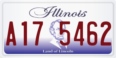 IL license plate A175462