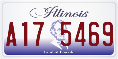 IL license plate A175469