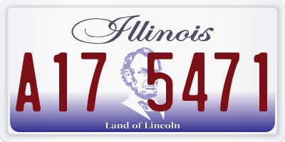 IL license plate A175471