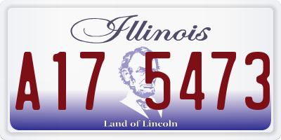 IL license plate A175473