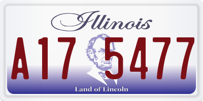 IL license plate A175477
