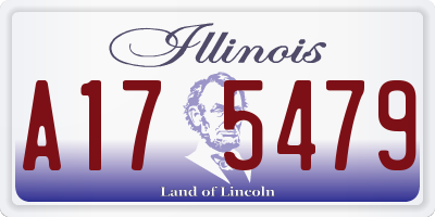 IL license plate A175479