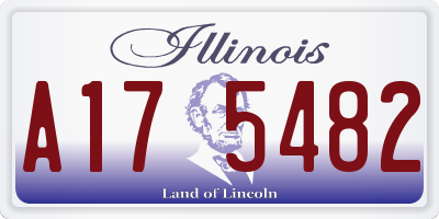 IL license plate A175482