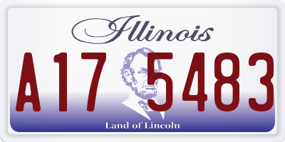 IL license plate A175483