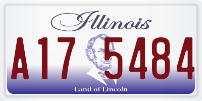 IL license plate A175484