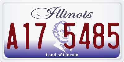 IL license plate A175485