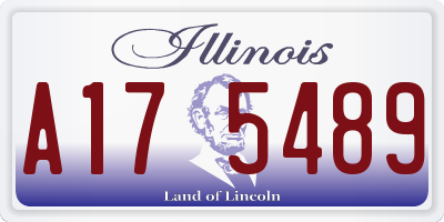 IL license plate A175489