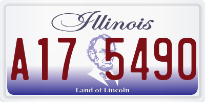 IL license plate A175490