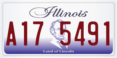 IL license plate A175491