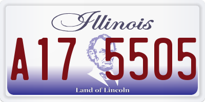 IL license plate A175505