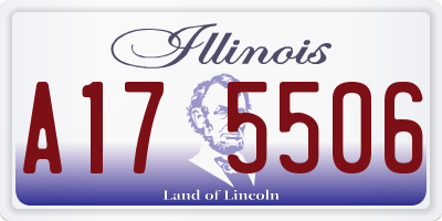 IL license plate A175506