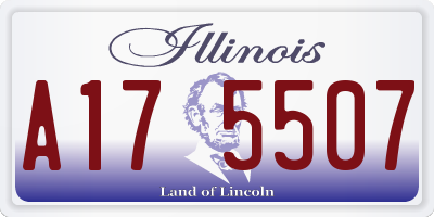 IL license plate A175507