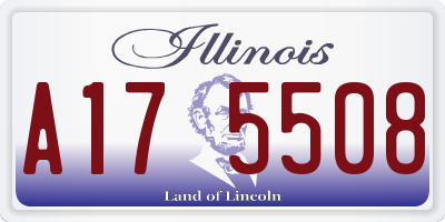 IL license plate A175508
