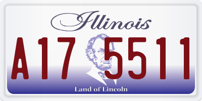 IL license plate A175511