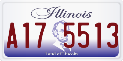 IL license plate A175513
