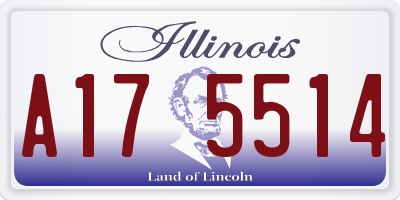 IL license plate A175514