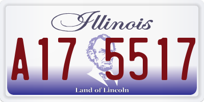 IL license plate A175517