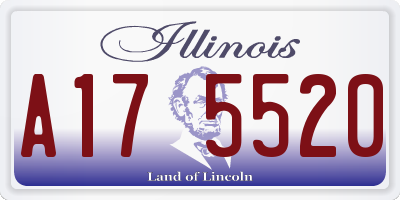 IL license plate A175520