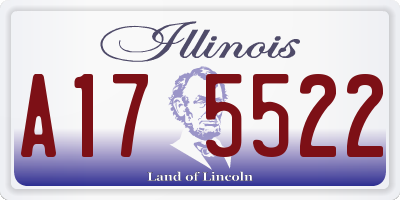 IL license plate A175522
