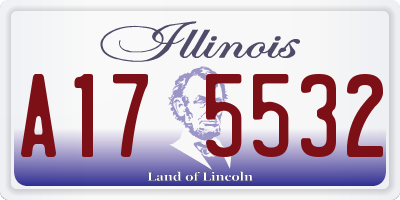 IL license plate A175532