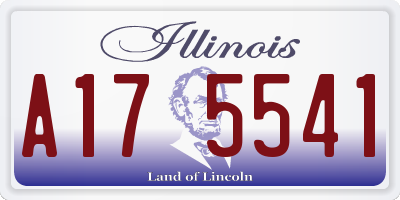 IL license plate A175541