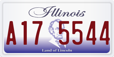 IL license plate A175544