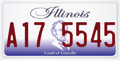 IL license plate A175545