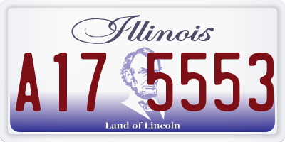 IL license plate A175553