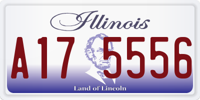 IL license plate A175556