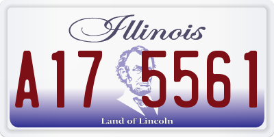 IL license plate A175561