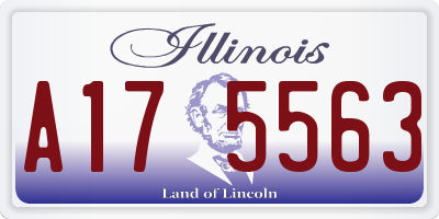 IL license plate A175563