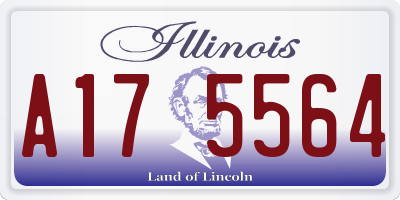 IL license plate A175564