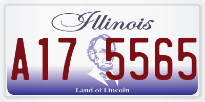 IL license plate A175565