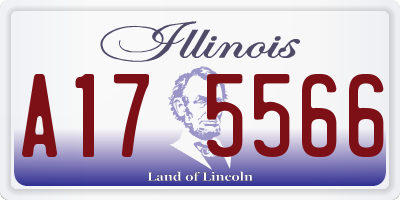 IL license plate A175566
