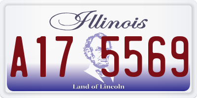 IL license plate A175569