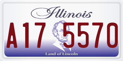 IL license plate A175570
