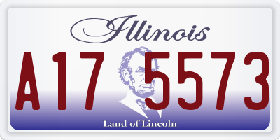 IL license plate A175573